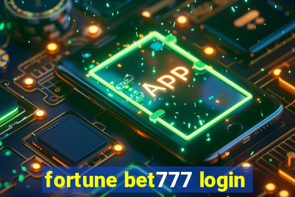 fortune bet777 login